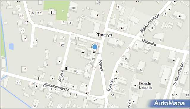 Tarczyn, Rynek, 14i, mapa Tarczyn