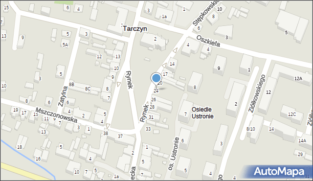 Tarczyn, Rynek, 24, mapa Tarczyn
