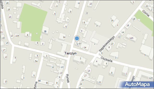 Tarczyn, Rynek, 3, mapa Tarczyn