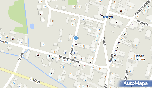 Tarczyn, Rynek, 8B, mapa Tarczyn