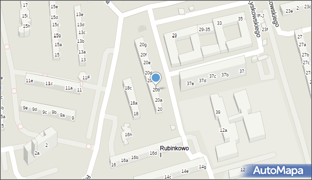 Toruń, Rydygiera Ludwika, 20b, mapa Torunia