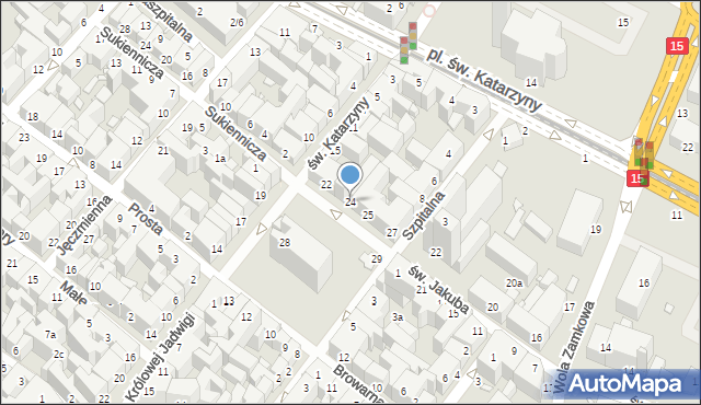 Toruń, Rynek Nowomiejski, 24, mapa Torunia