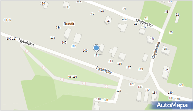 Toruń, Rypińska, 111, mapa Torunia