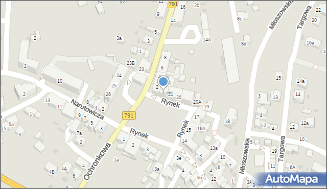 Trzebinia, Rynek, 22, mapa Trzebinia