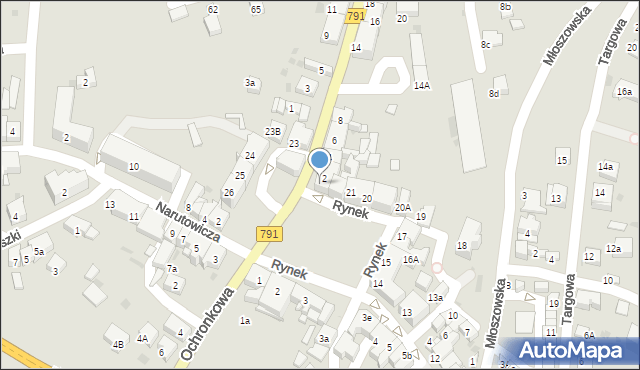 Trzebinia, Rynek, 22A, mapa Trzebinia