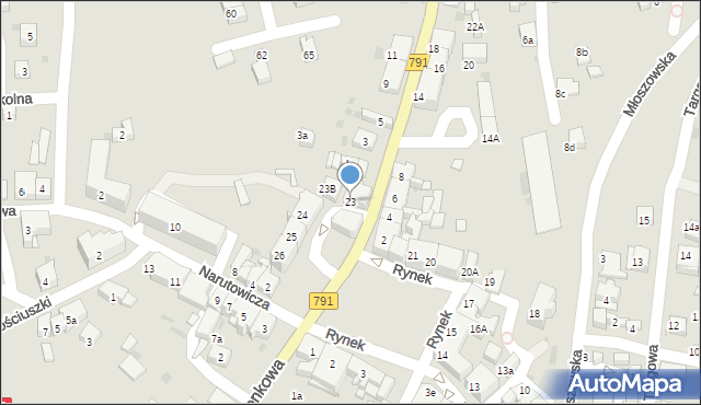 Trzebinia, Rynek, 23, mapa Trzebinia