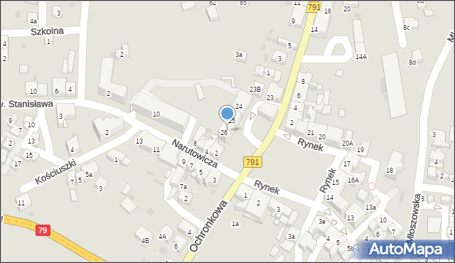 Trzebinia, Rynek, 27, mapa Trzebinia