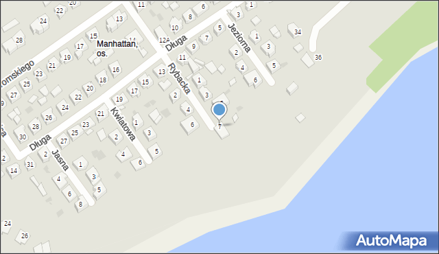 Trzemeszno, Rybacka, 7, mapa Trzemeszno