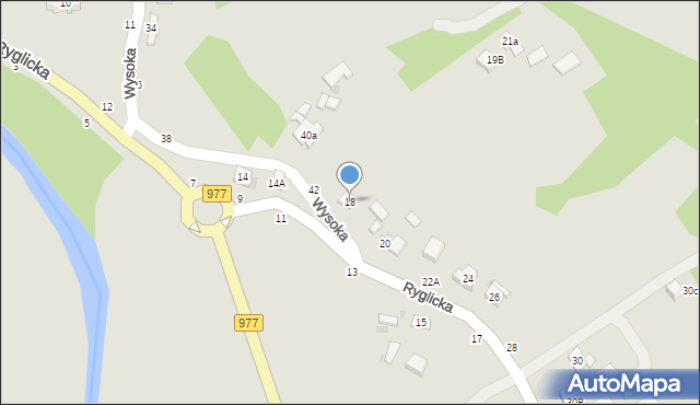 Tuchów, Ryglicka, 18, mapa Tuchów