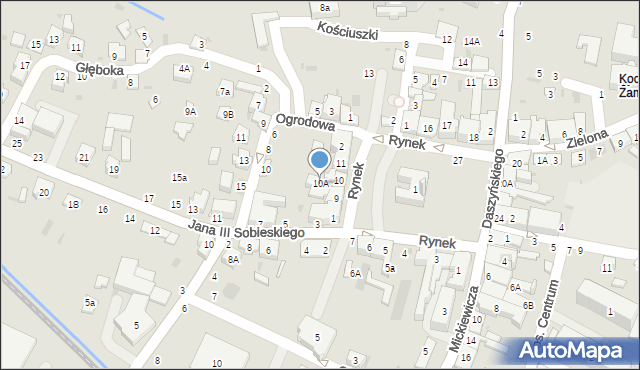 Tuchów, Rynek, 10A, mapa Tuchów