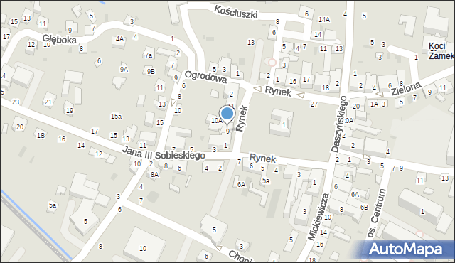 Tuchów, Rynek, 9, mapa Tuchów