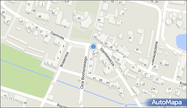 Tychy, Rynek, 11, mapa Tych&oacute;w