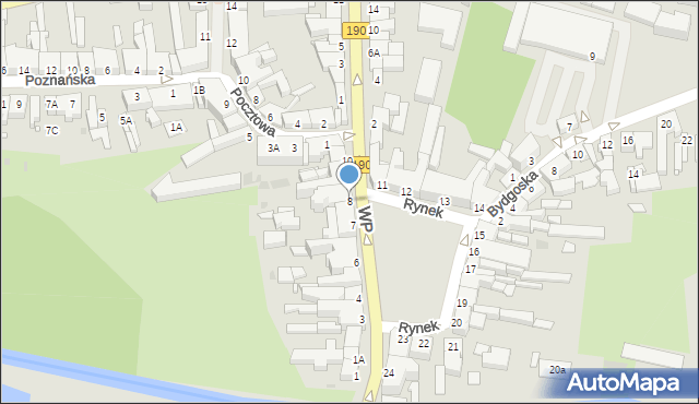 Wągrowiec, Rynek, 8, mapa Wągrowiec