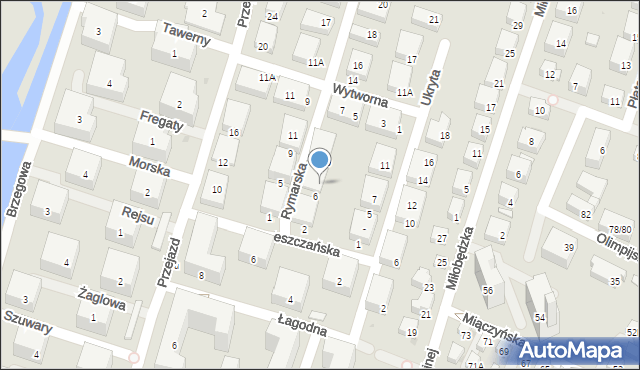 Warszawa, Rymarska, 8, mapa Warszawy
