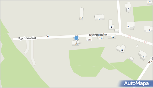 Warszawa, Rychnowska, 15, mapa Warszawy