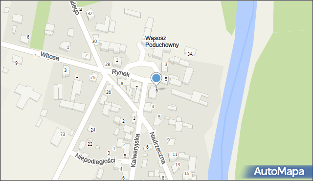 Wąsosz Górny, Rynek, 6, mapa Wąsosz Górny