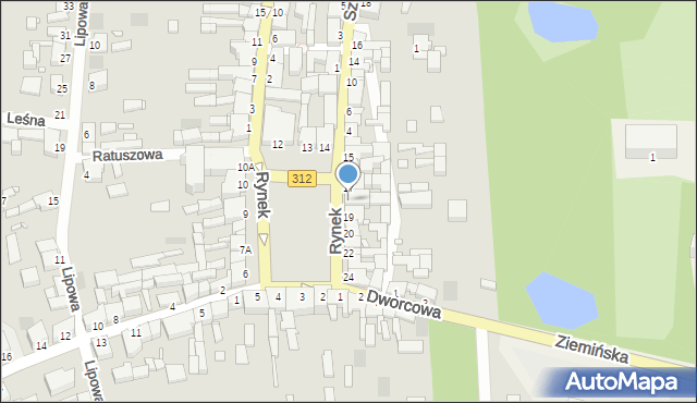 Wielichowo, Rynek, 18, mapa Wielichowo