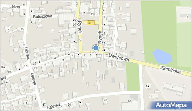 Wielichowo, Rynek, 2, mapa Wielichowo