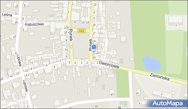 Wielichowo, Rynek, 23, mapa Wielichowo