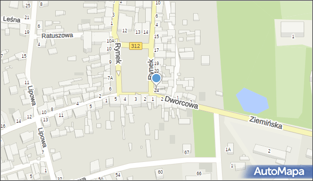 Wielichowo, Rynek, 24, mapa Wielichowo