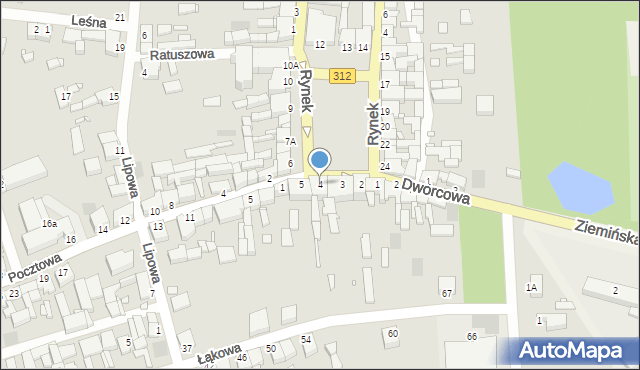 Wielichowo, Rynek, 4, mapa Wielichowo