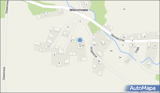 Wierzchowie, Rynek, 4, mapa Wierzchowie