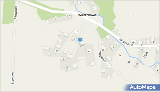 Wierzchowie, Rynek, 6, mapa Wierzchowie