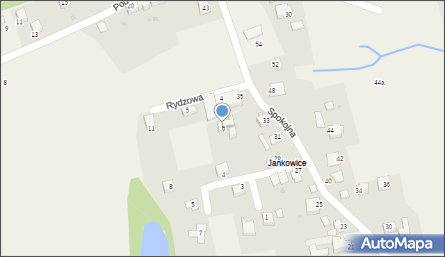 Wilamowice, Rydzowa, 6, mapa Wilamowice