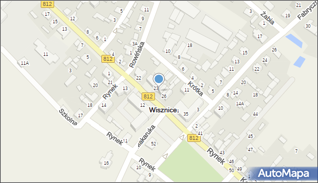 Wisznice, Rynek, 24, mapa Wisznice