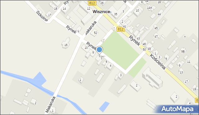 Wisznice, Rynek, 8, mapa Wisznice