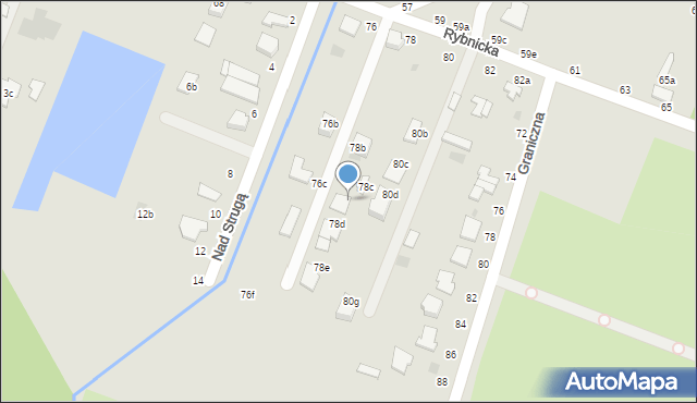 Włocławek, Rybnicka, 78f, mapa Włocławka