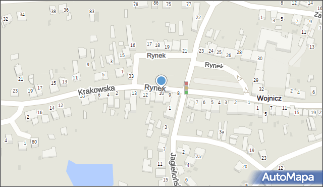 Wojnicz, Rynek, 10, mapa Wojnicz