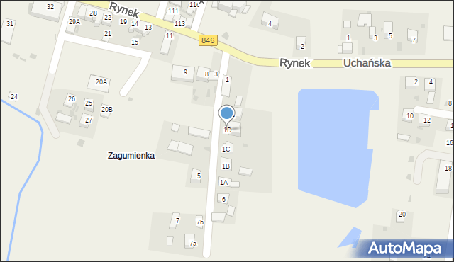 Wojsławice, Rynek, 1D, mapa Wojsławice