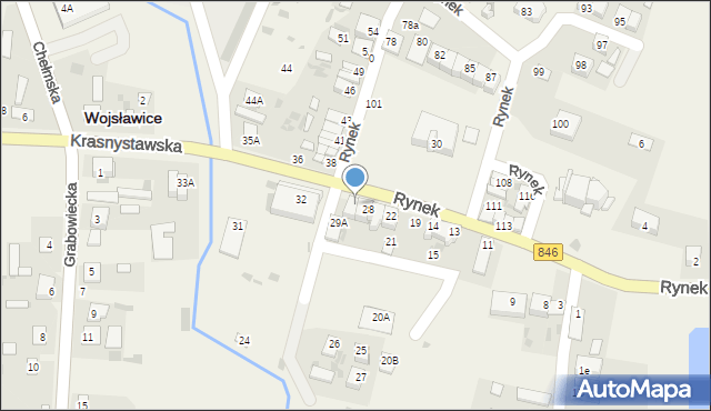 Wojsławice, Rynek, 29, mapa Wojsławice