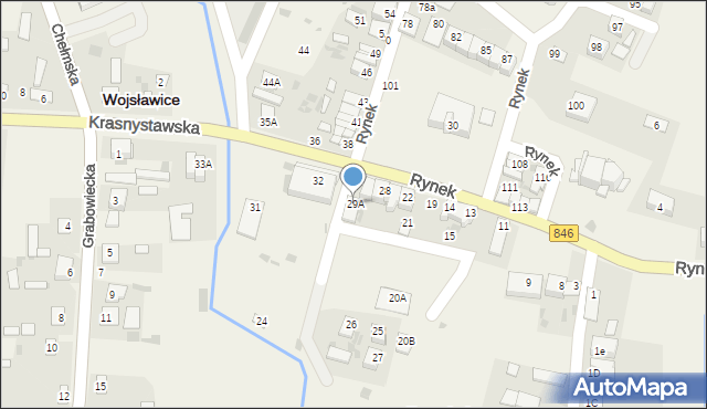 Wojsławice, Rynek, 29A, mapa Wojsławice