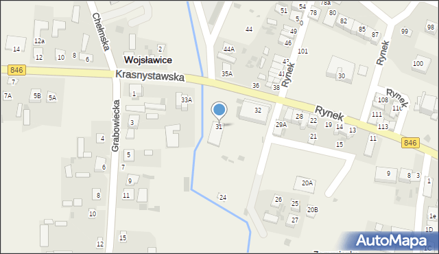 Wojsławice, Rynek, 31, mapa Wojsławice