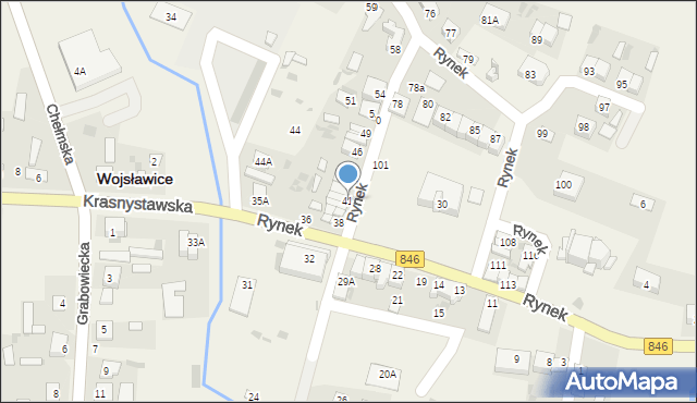 Wojsławice, Rynek, 41, mapa Wojsławice