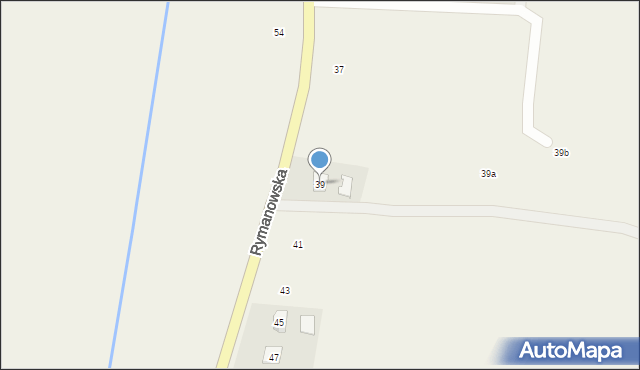 Wróblik Szlachecki, Rymanowska, 39, mapa Wróblik Szlachecki