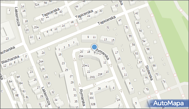 Wrocław, Rymarska, 20C, mapa Wrocławia