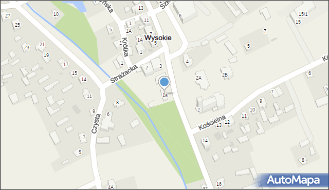 Wysokie, Rynek Jabłonowskich, 1a, mapa Wysokie