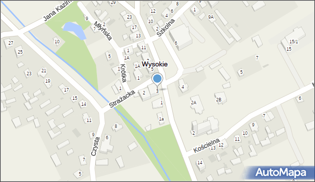 Wysokie, Rynek Jabłonowskich, 3, mapa Wysokie