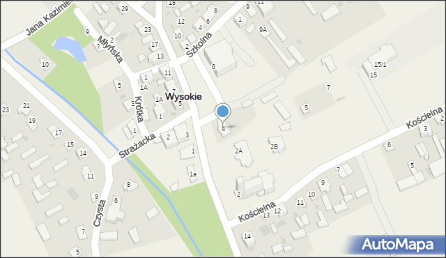 Wysokie, Rynek Jabłonowskich, 4, mapa Wysokie