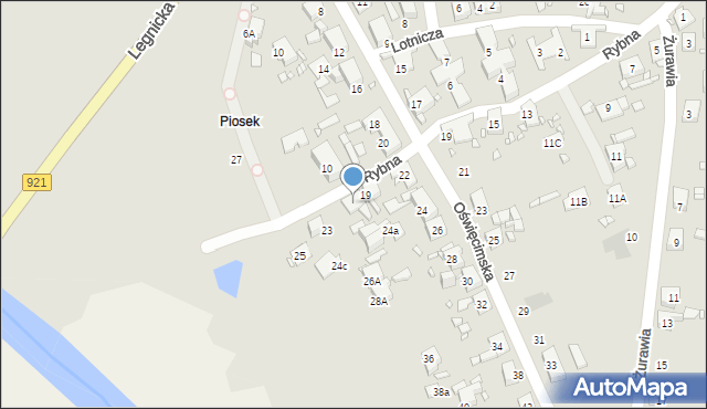 Zabrze, Rybna, 21, mapa Zabrza