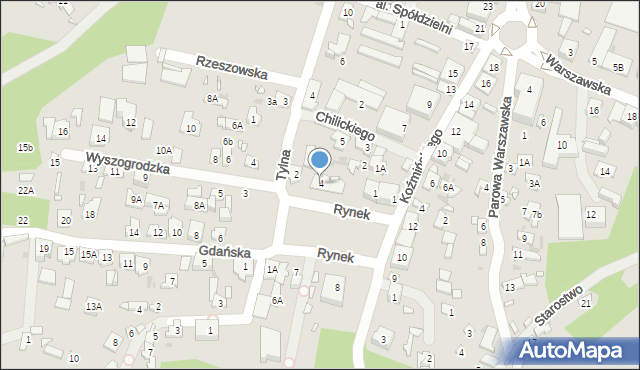 Zakroczym, Rynek, 4, mapa Zakroczym