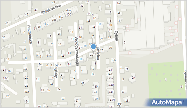 Zduńska Wola, Rycerska, 24, mapa Zduńska Wola