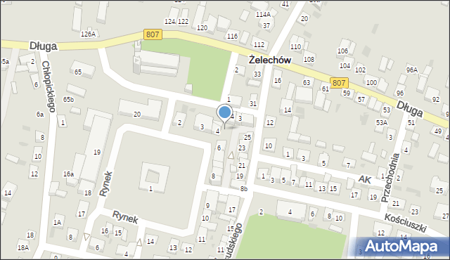 Żelechów, Rynek, 5, mapa Żelechów