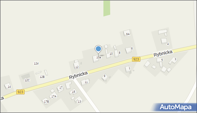 Żytna, Rybnicka, 10a, mapa Żytna