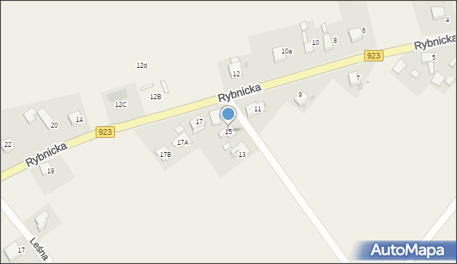 Żytna, Rybnicka, 15, mapa Żytna