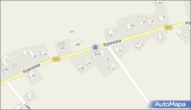 Żytna, Rybnicka, 17, mapa Żytna