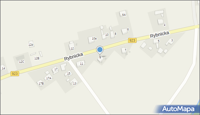 Żytna, Rybnicka, 9, mapa Żytna